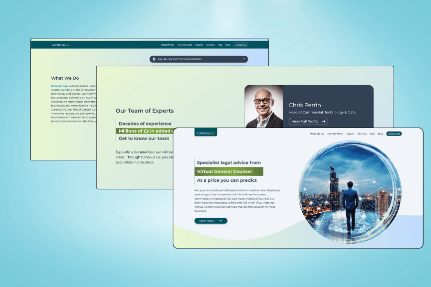 Conexus GC website screenshot
